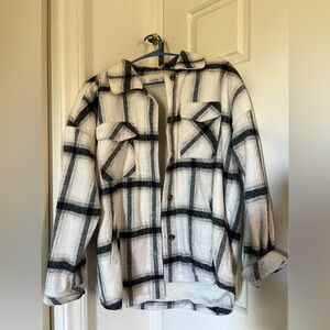 Ci Sono Black and White Checkered Shirt